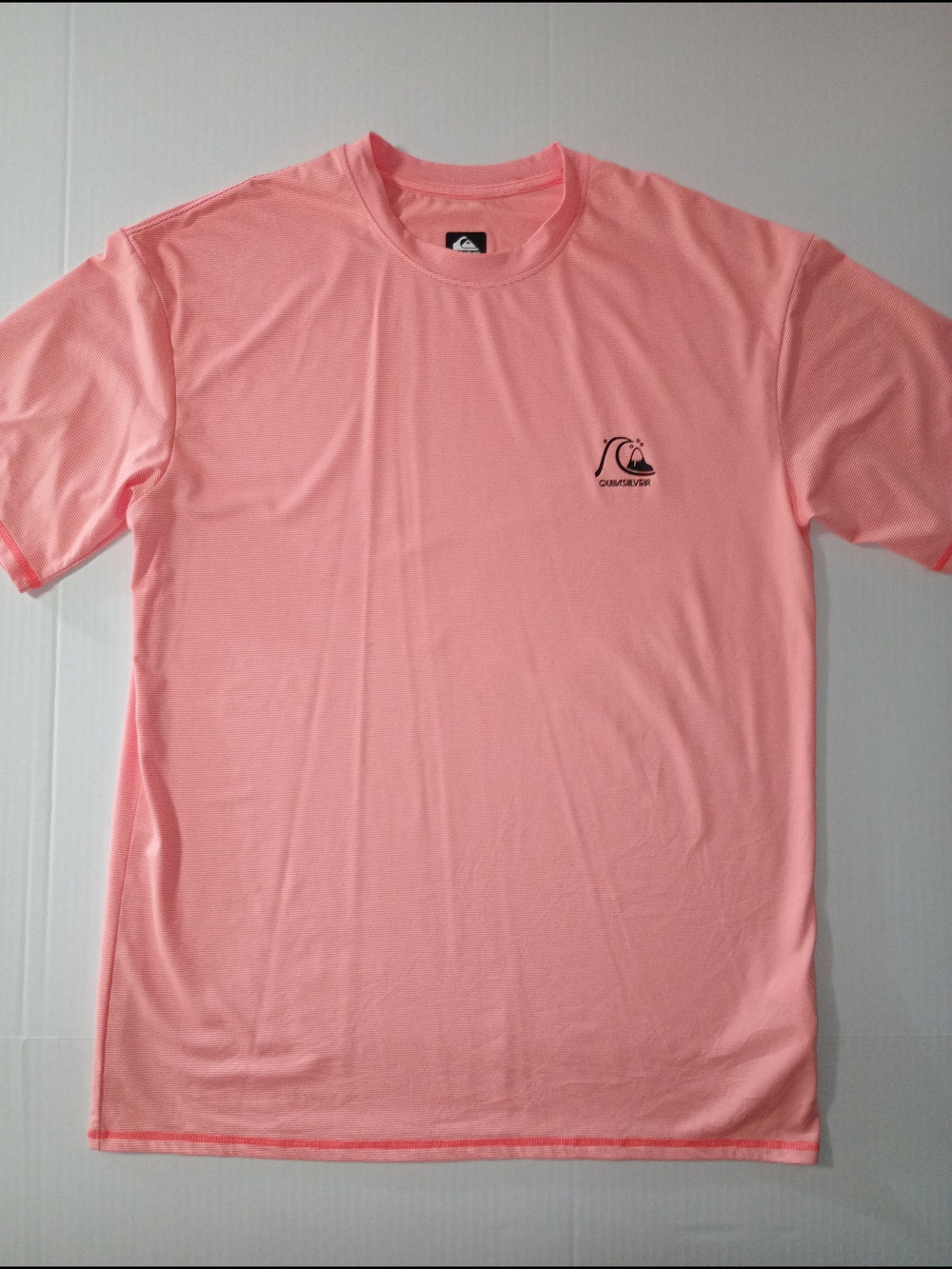 Quiksilver Men’s Pink Short-Sleeve Logo Tee